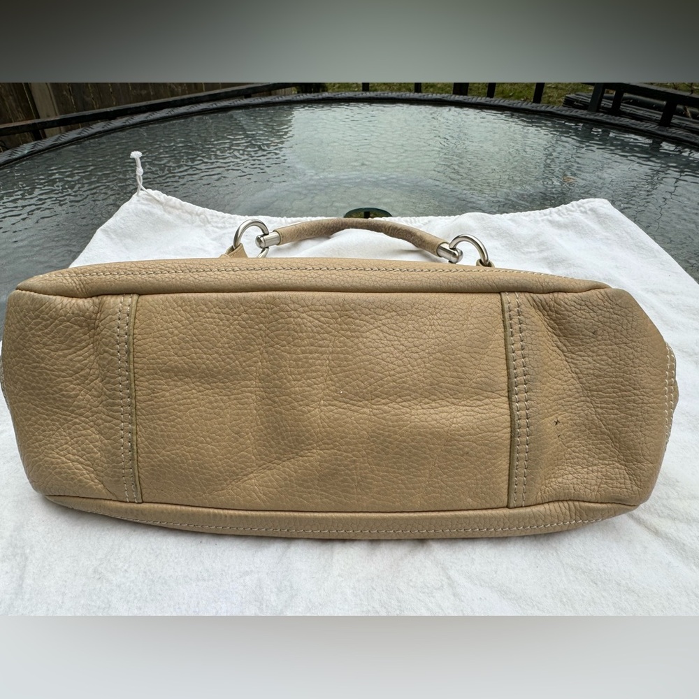 π―% Authentic Vintage Prada Small Shoulder Bag Nude w COA - Picture 9 of 16